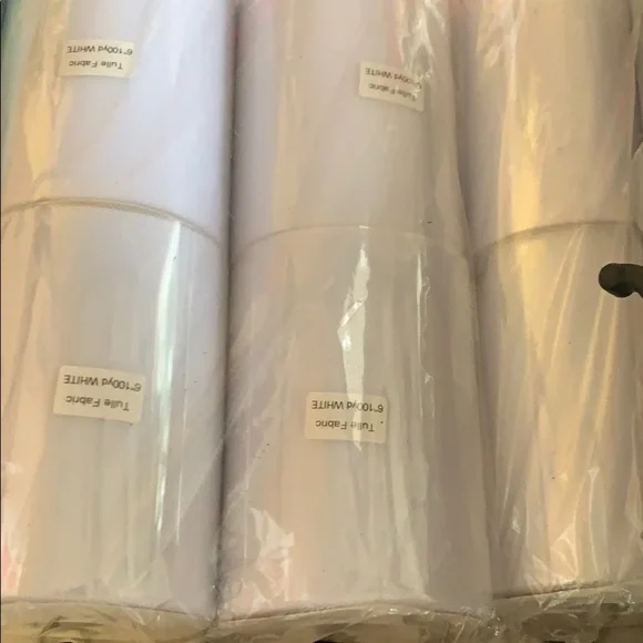 NWT 4 Xl Rolls White Tulle - New - Great Quality - Picture 2 of 2